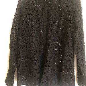 Soft Surroundings Lace Shirt/Jacket. Size L
